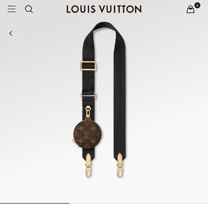 Louis Vuitton Bandoulière Bag Strap with Coin Pouch